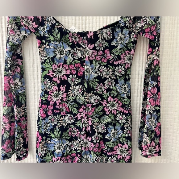 NWT 4SI3NNA pazmina dress in black floral - size medium - Picture 10 of 11